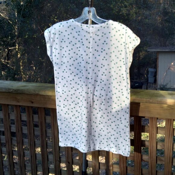 C&C California Vintage 80's Shamrock on White VNeck Tee Shirt Sz M - Picture 5 of 7